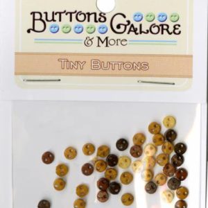 TINY BUTTONS – EARTHLY – approx. 40/pk (Copy)