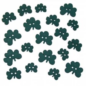 SHAMROCK Buttons 15/pk