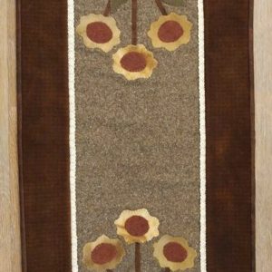 BLD-035 – “JUST BLOOM” Table Runner in Wool Applique