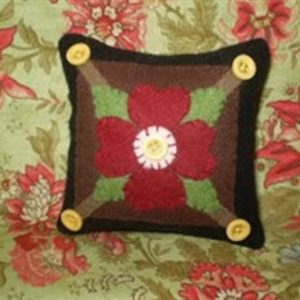 BLD-014 – “MY LITTLE POSY PIN CUSHION” – Wool Applique