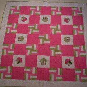 BLD-009 – “YOU & ME, CUPCAKES & TEA” Table Topper Quilt