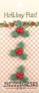 HOLLY & BERRY Buttons