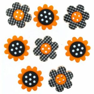 COUNTRY SUNSHINE Sunflower Button pack/8