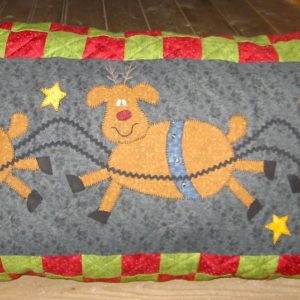 LOOKING FOR RUDOLPH  (Pillow or Wallhanging)