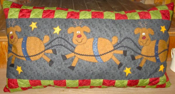 LOOKING FOR RUDOLPH  (Pillow or Wallhanging)