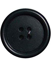 4 Hole Button Black 5/8in 4ct