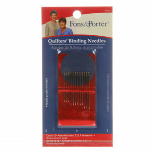 Fons & Porter Between / Quilting Binding Needles Assorted Sizes 3/7 12ct